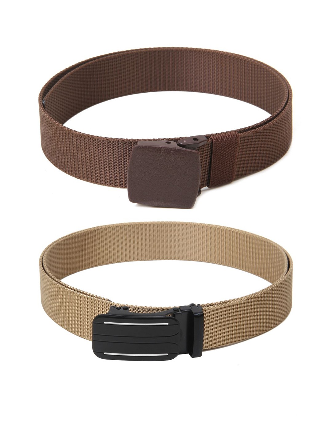

Calvadoss Girls Set of 2 Textured Belt, Brown