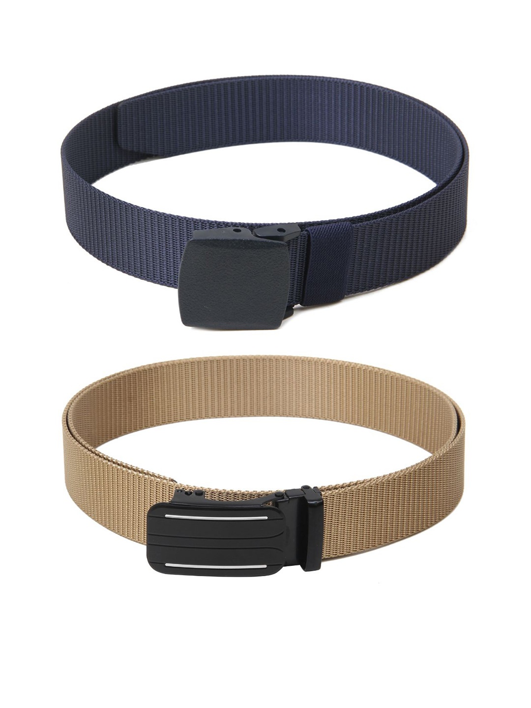 

Calvadoss Girls Set of 2 Textured Belt, Navy blue