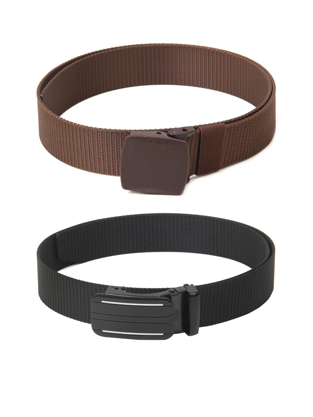 

Calvadoss Girls Set of 2 Textured Belts, Brown