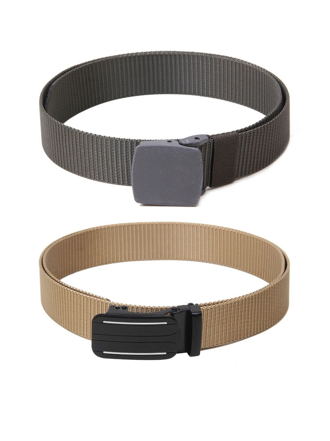 

Calvadoss Girls Set of 2 Textured Belt, Grey