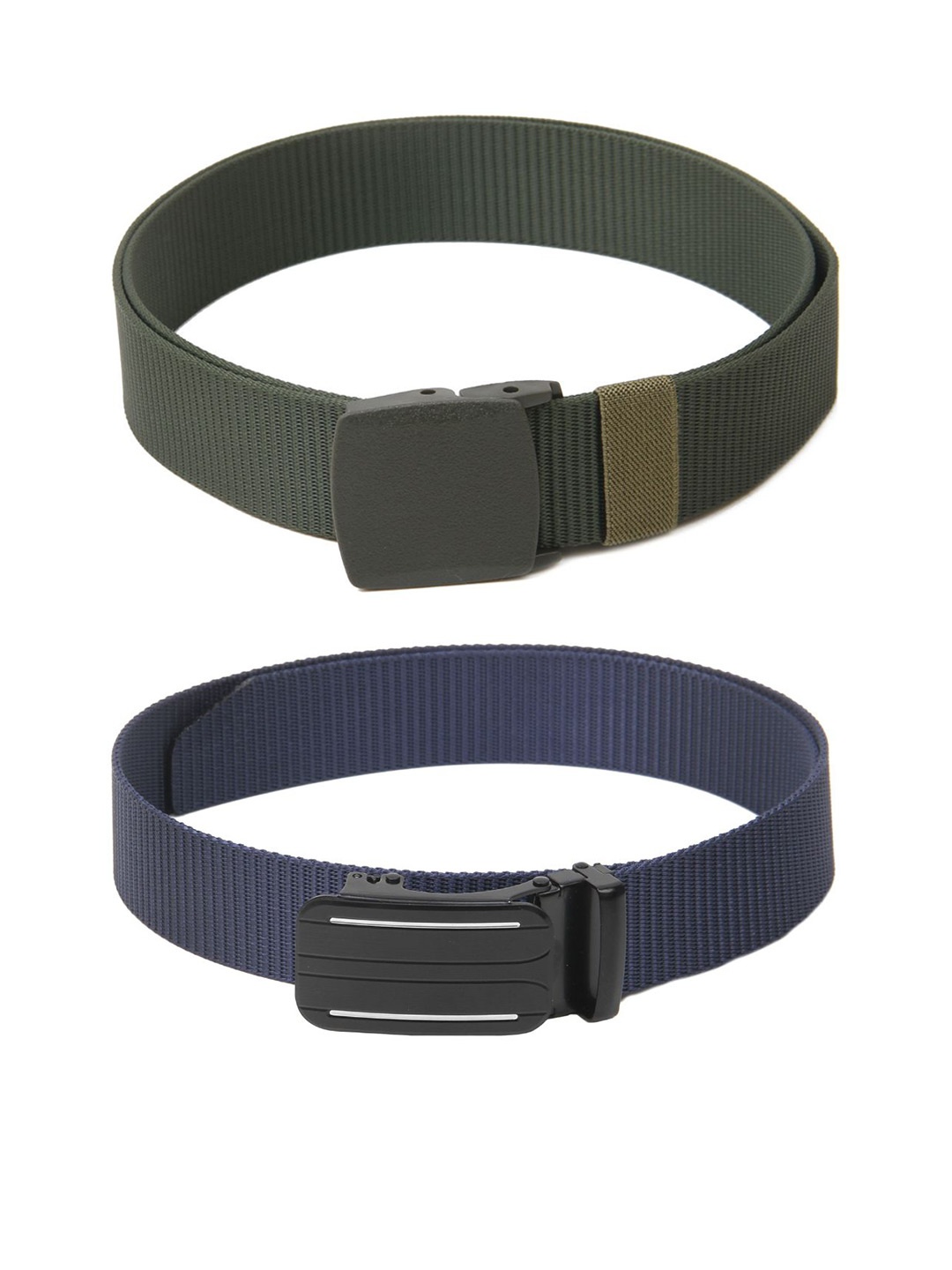 

Calvadoss Girls Set of 2 Textured Belt, Grey