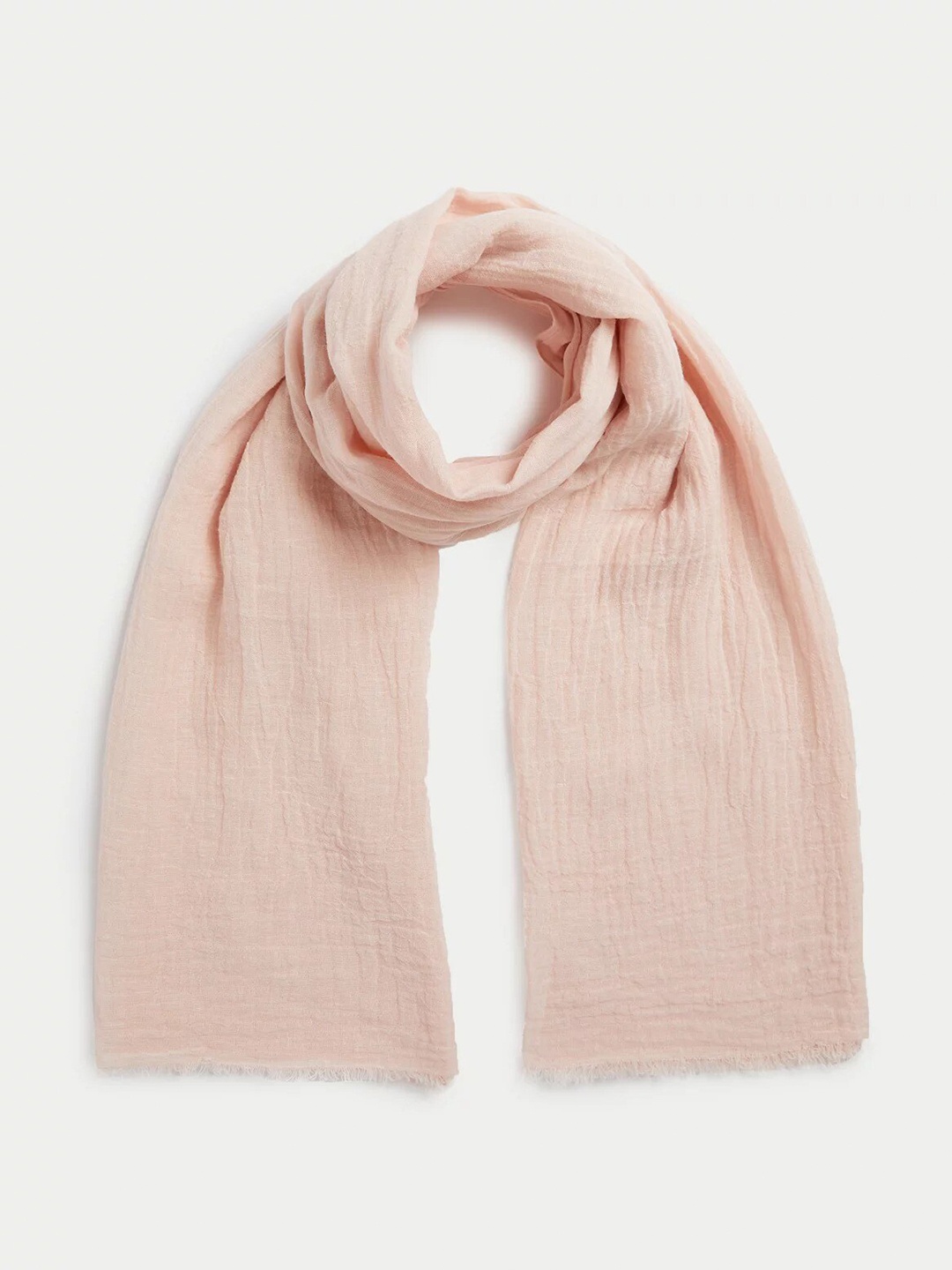 

Marks & Spencer Textured Scarf, Pink