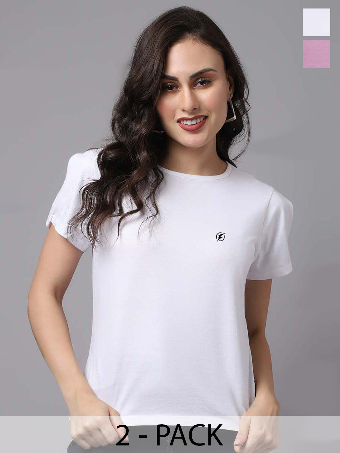

Friskers Women Pack Of 2 Cotton Top, White