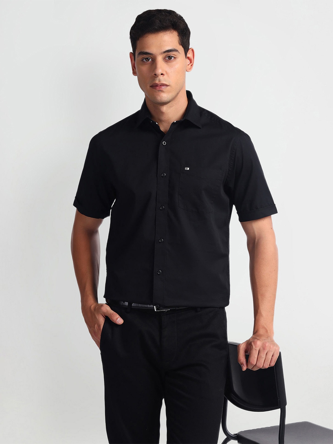 

Arrow Sport Men Opaque Casual Shirt, Black