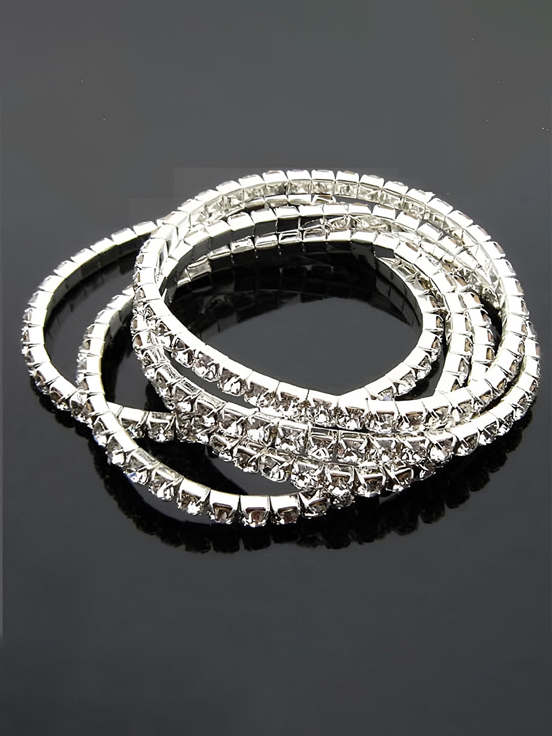 

Goho Shimmering Stretch Bracelet, Silver