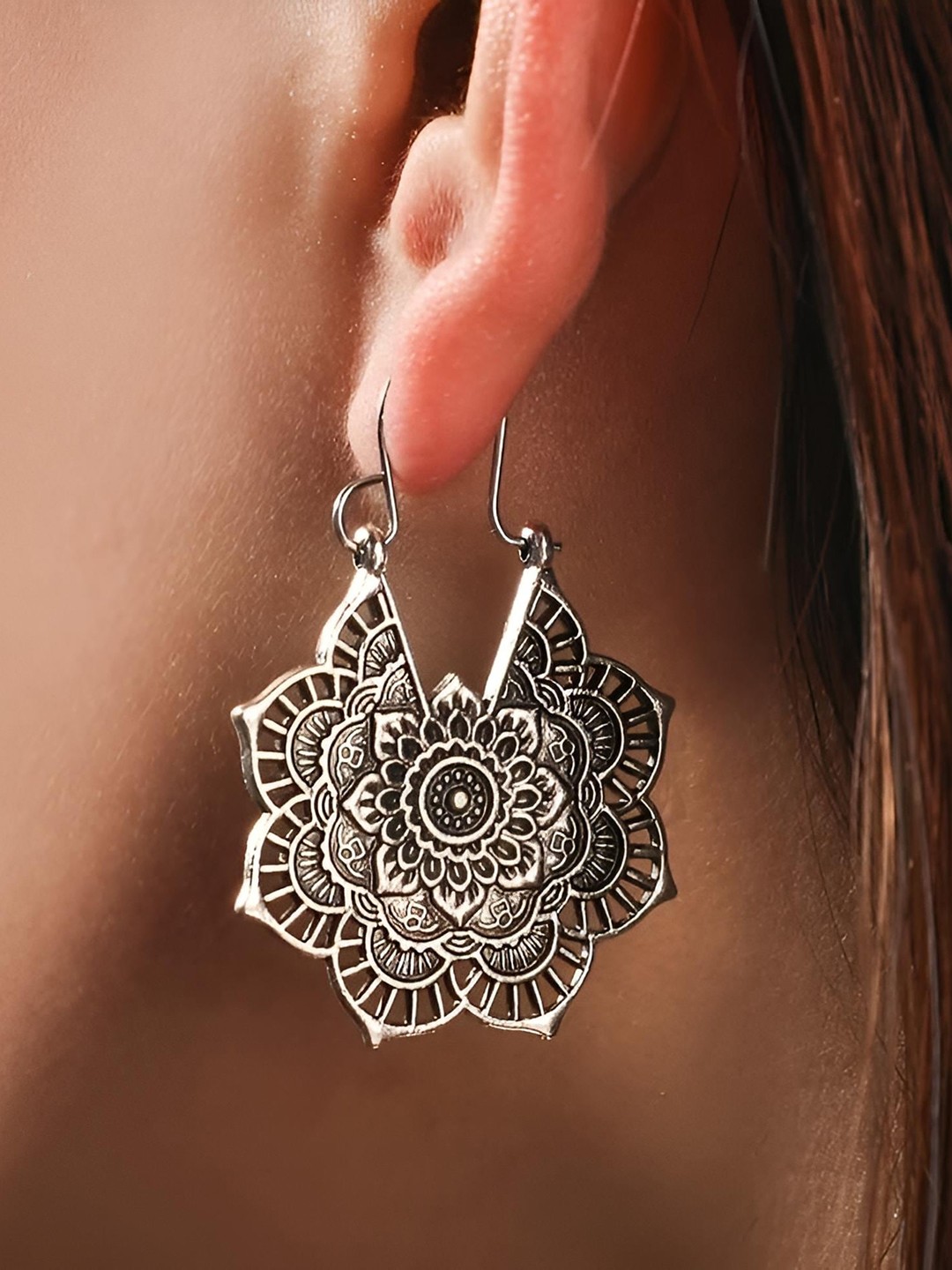 

Goho Contemporary Drop Earrings, Silver