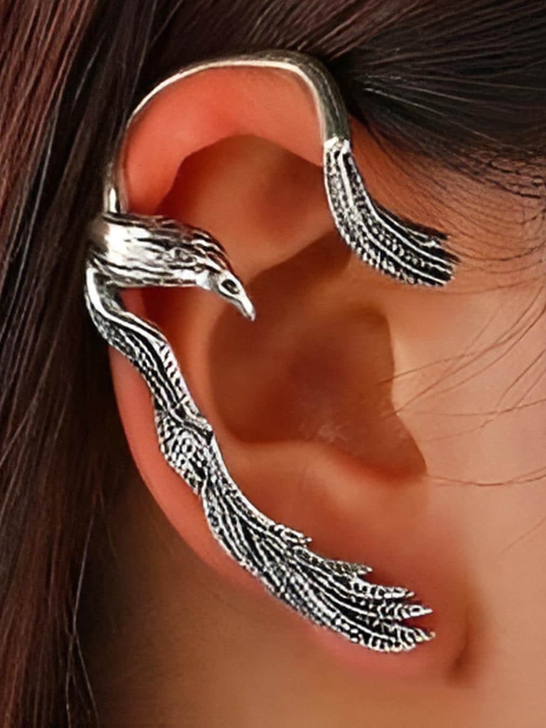 

Goho Contemporary Ear Cuff Earrings, Silver