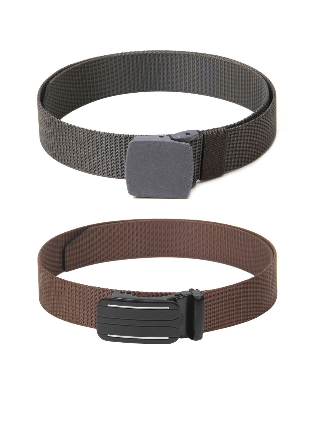 

Calvadoss Girls Set of 2 Textured Belt, Grey