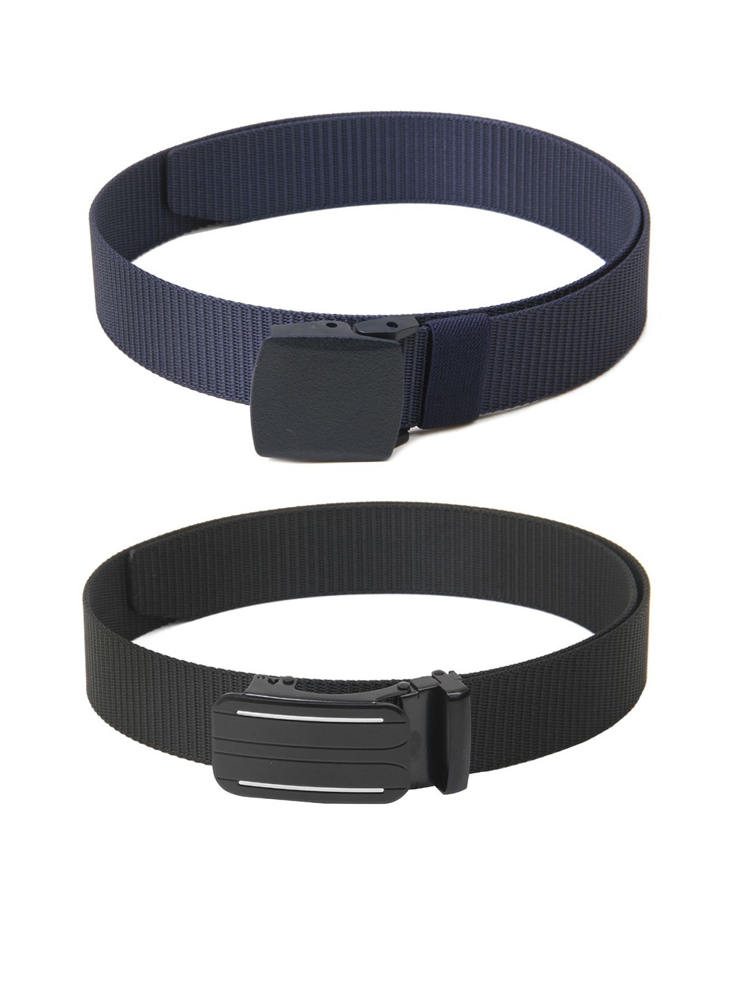 

Calvadoss Girls Set Of 2 Textured Canvas Belt, Navy blue