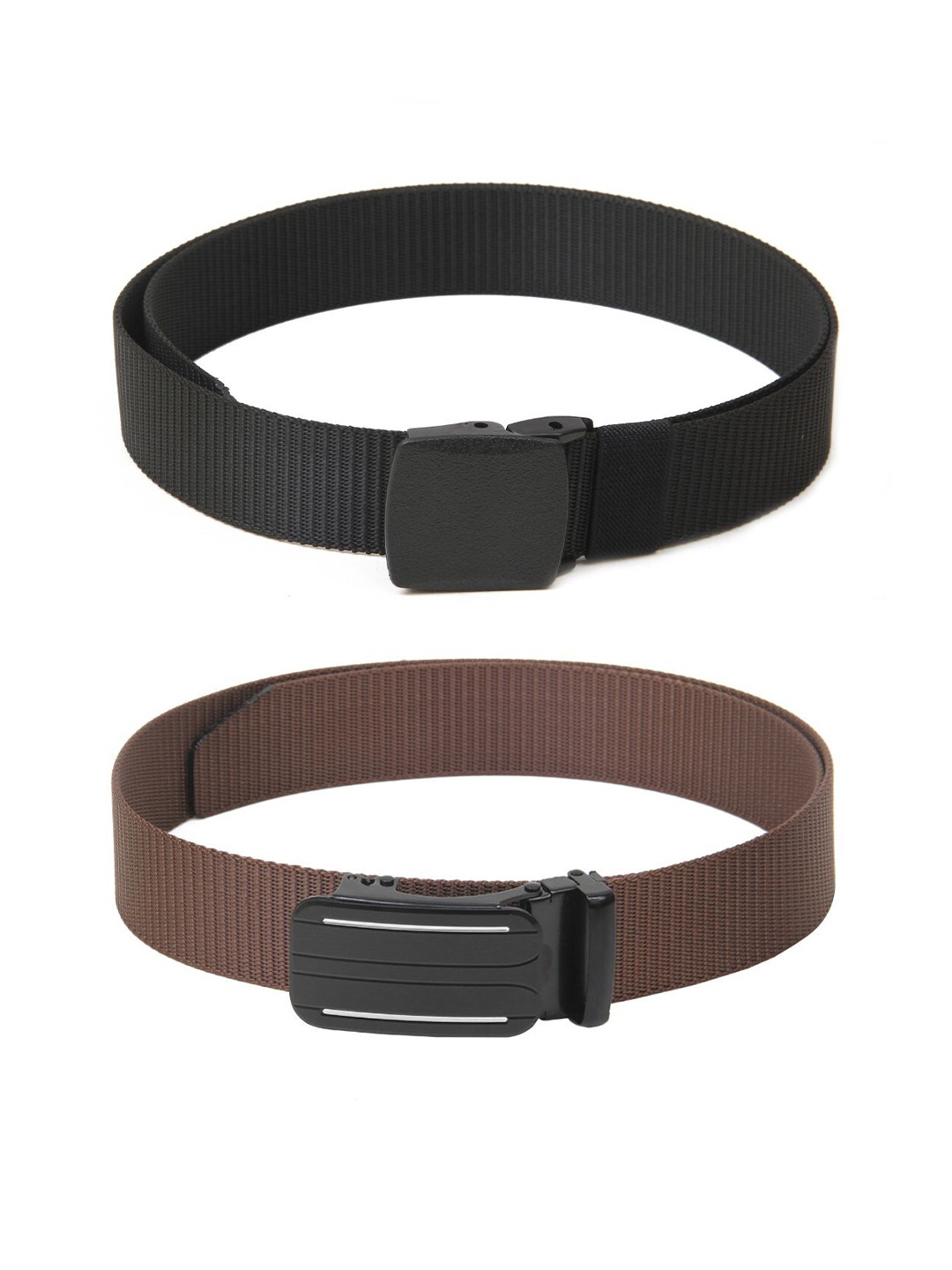 

Calvadoss Girls Set Of 2 Textured Wide Belts, Black