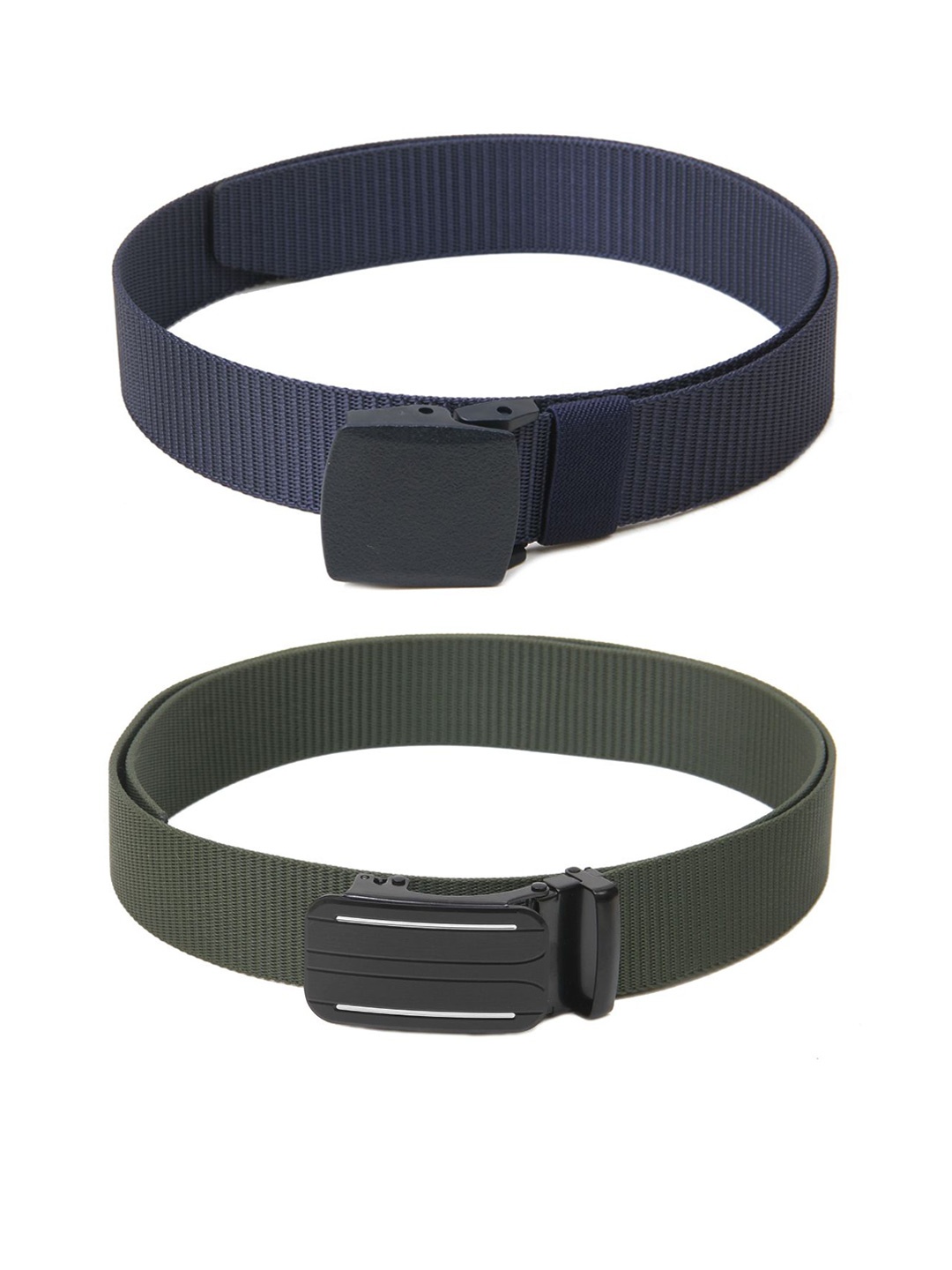 

Calvadoss Girls Set of 2 Textured Belt, Navy blue