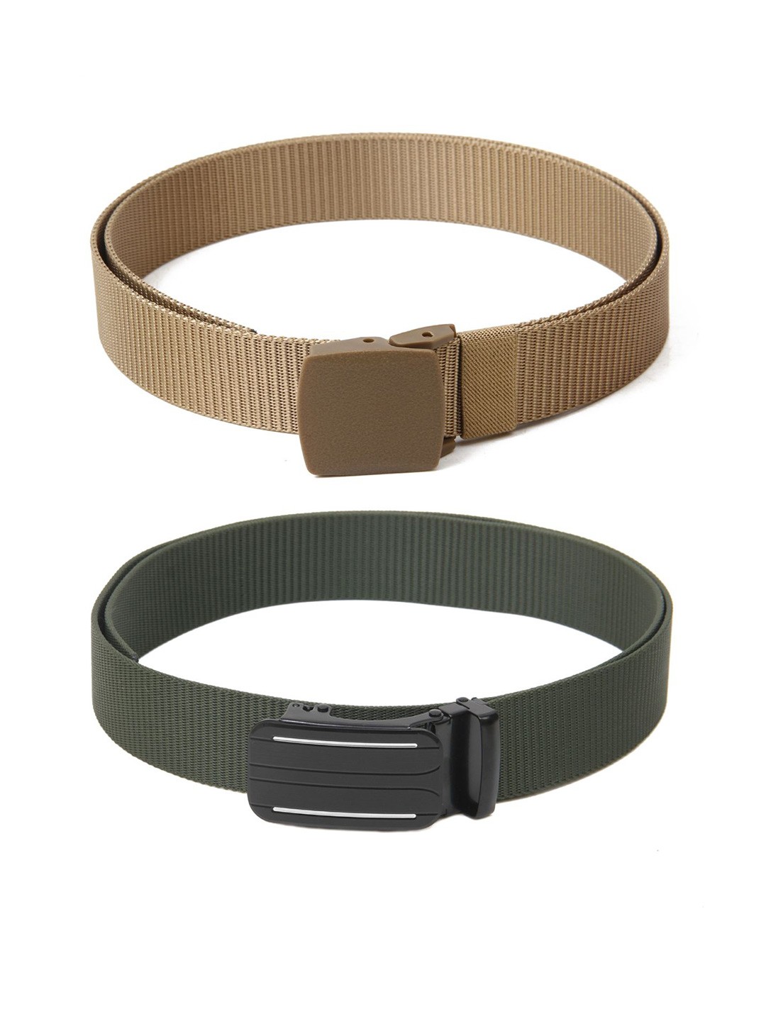 

Calvadoss Girls Set of 2 Textured Belt, Beige