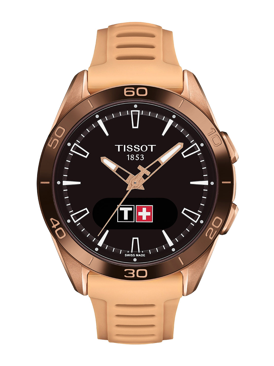 

TISSOT T-TOUCH CONNECT SPORT Unisex Straps Analogue Bluetooth Watch T1534204705105, Black