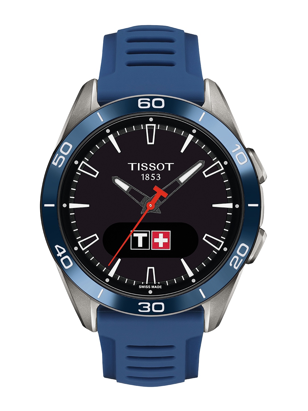 

TISSOT T-TOUCH CONNECT SPORT Unisex Straps Analogue Bluetooth Watch T1534204705101, Black