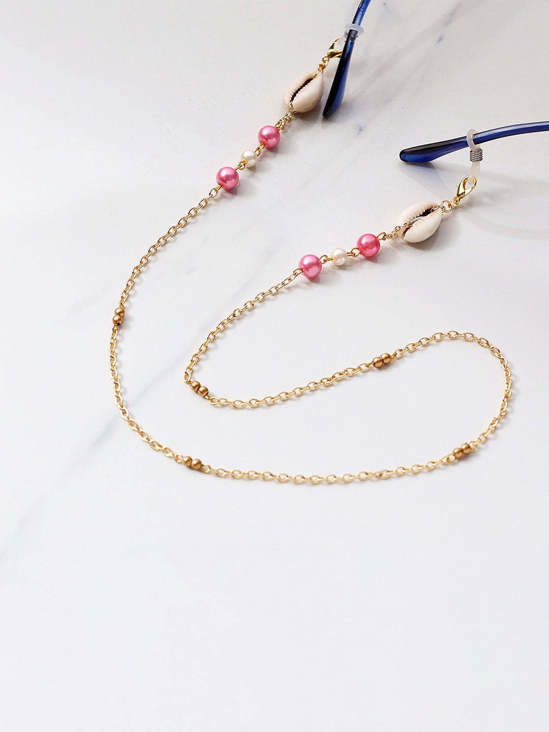 

BeAbhika Beads Studded Spectacles Chain, Gold