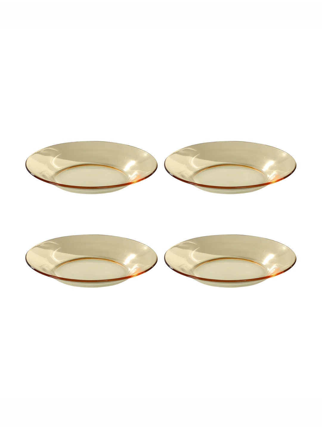 

UMAI Off White 4-Pcs Glass Round Plates