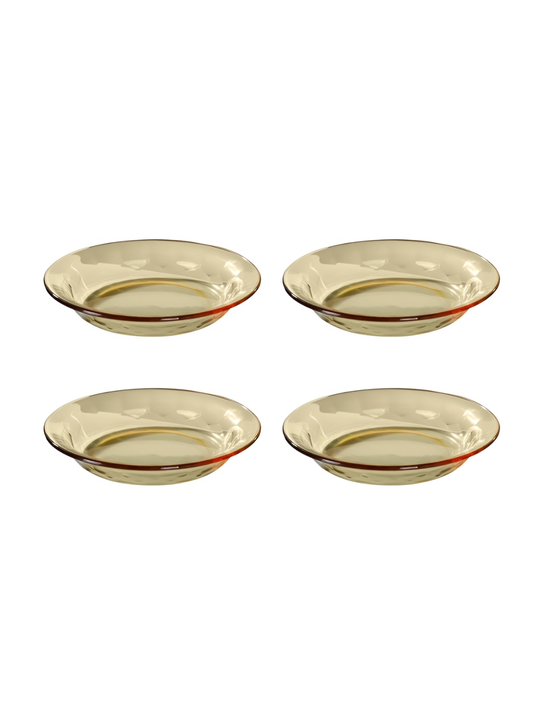 

UMAI Off White 4-Pcs Glass Round Plates