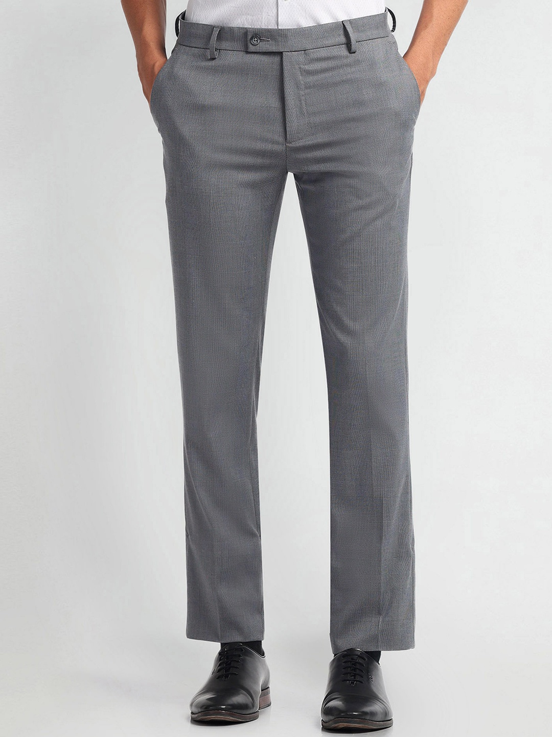 

Arrow Men Slim Fit Formal Trousers, Grey