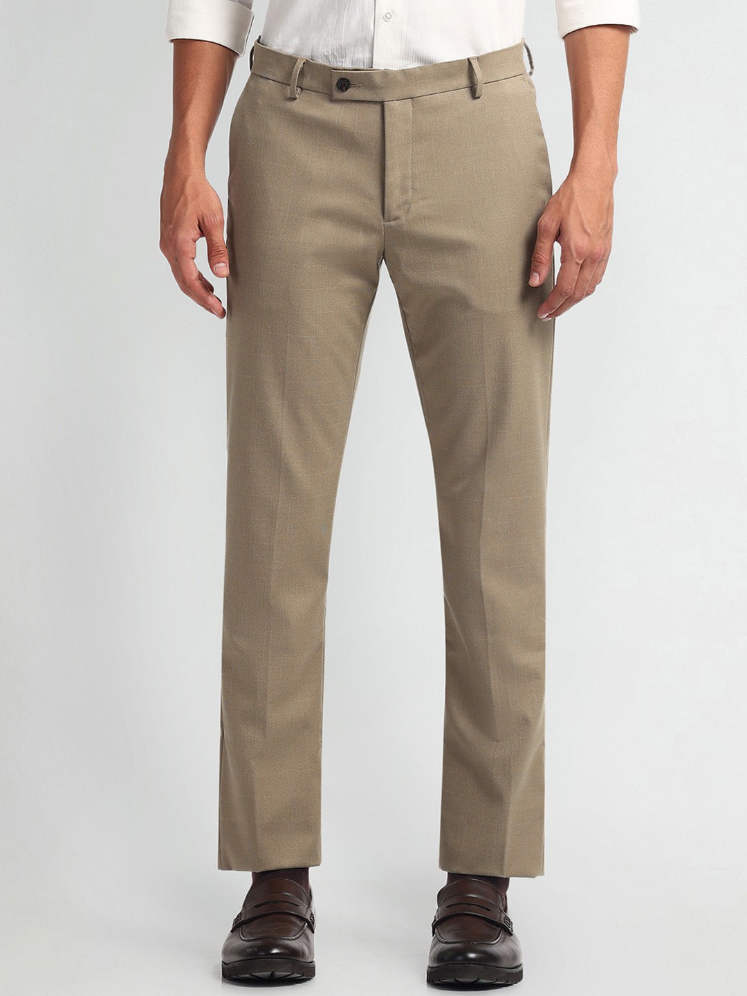 

Arrow Men Slim Fit Mid-Rise Trouser, Brown