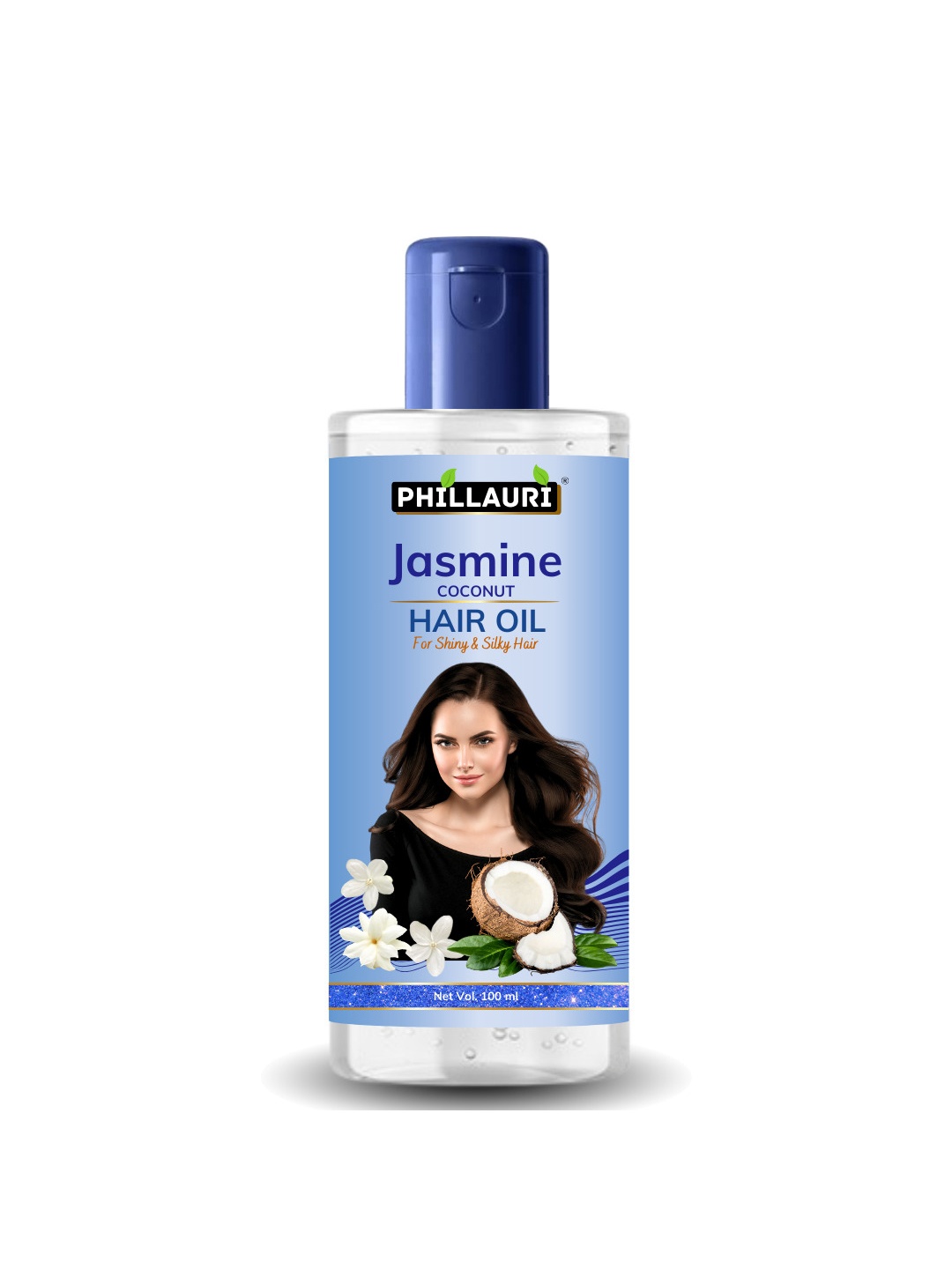 

Phillauri Jasmine Coconut Hair Oil For Shiny & Silky Hair - 100ml, Blue