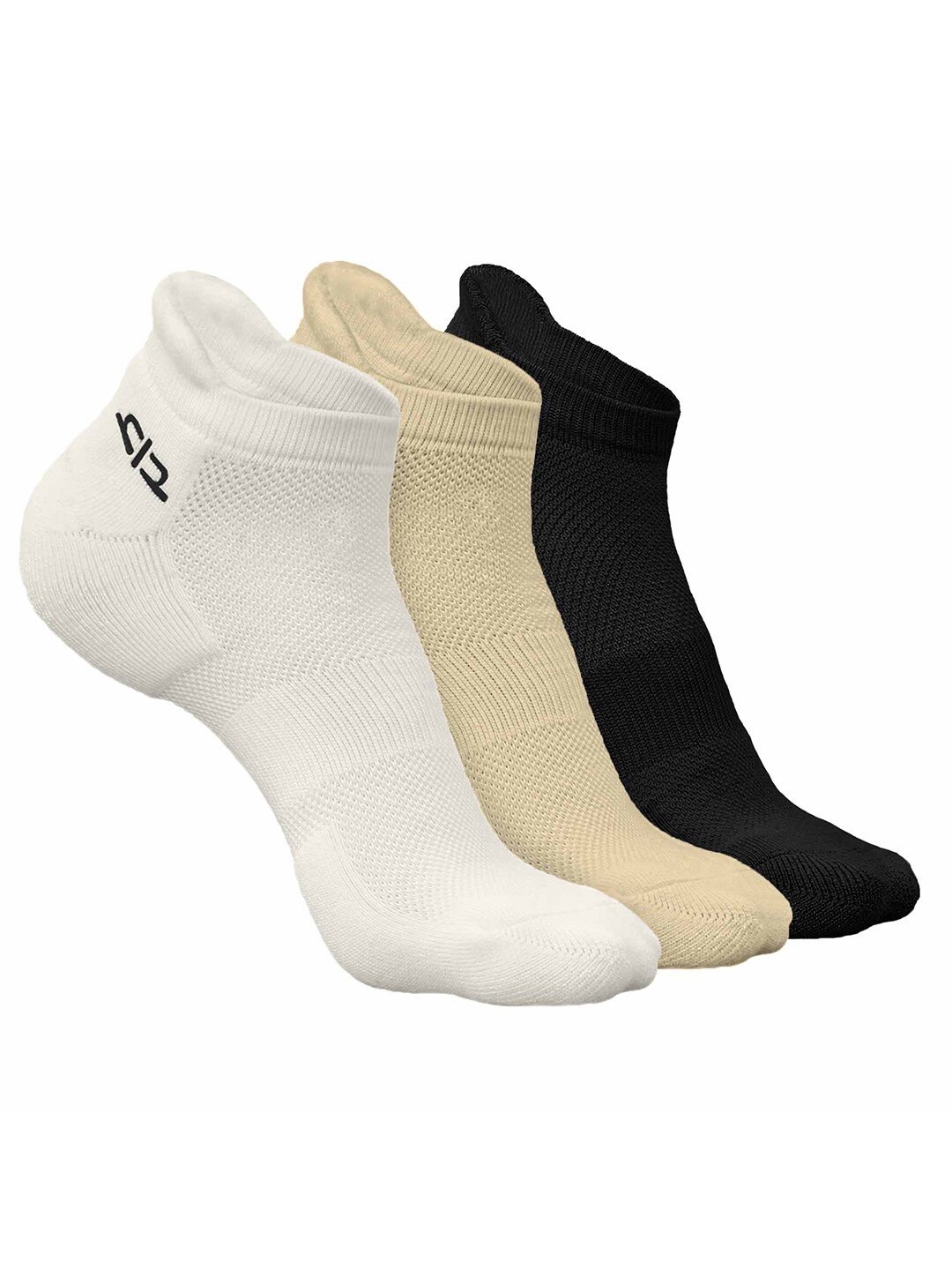 

Heelium Women Pack of 3 Bamboo Super Soft & Odour-Free Breathable Ankle-Length Socks, White