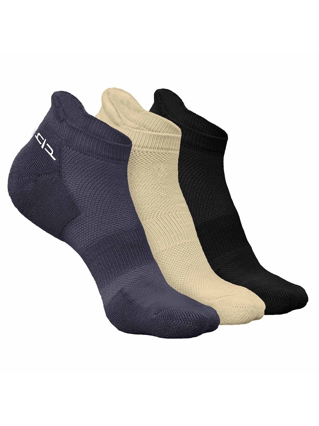 

Heelium Women Pack of 3 Bamboo Super Soft & Odour-Free Breathable Ankle-Length Socks, Grey