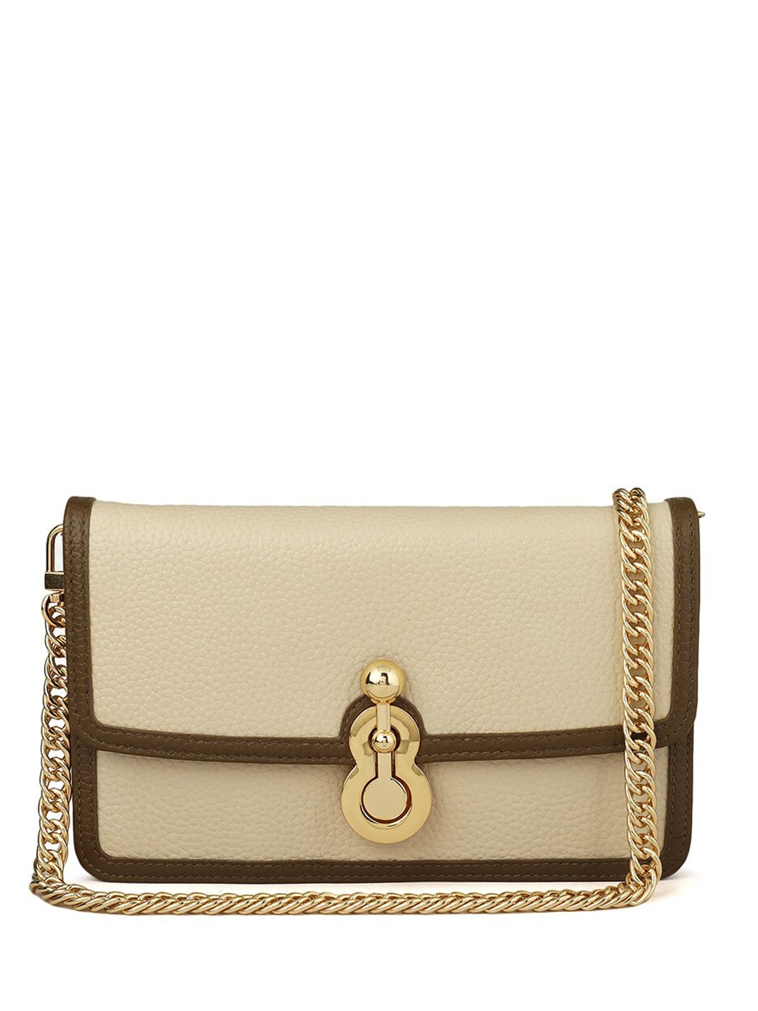 

Da Milano Women Leather Envelope Wallet, White
