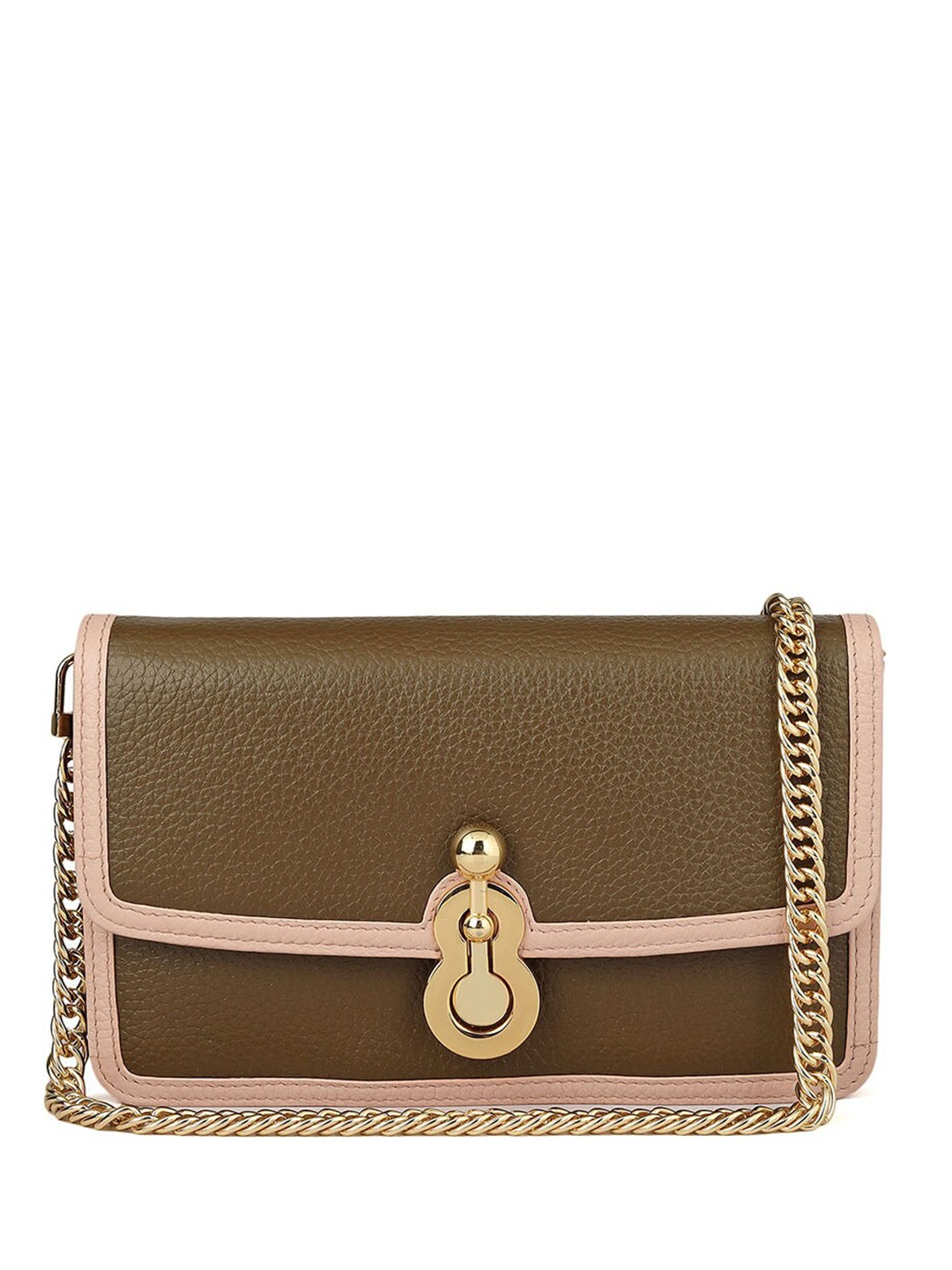 

Da Milano Women Leather Envelope Wallet, Brown