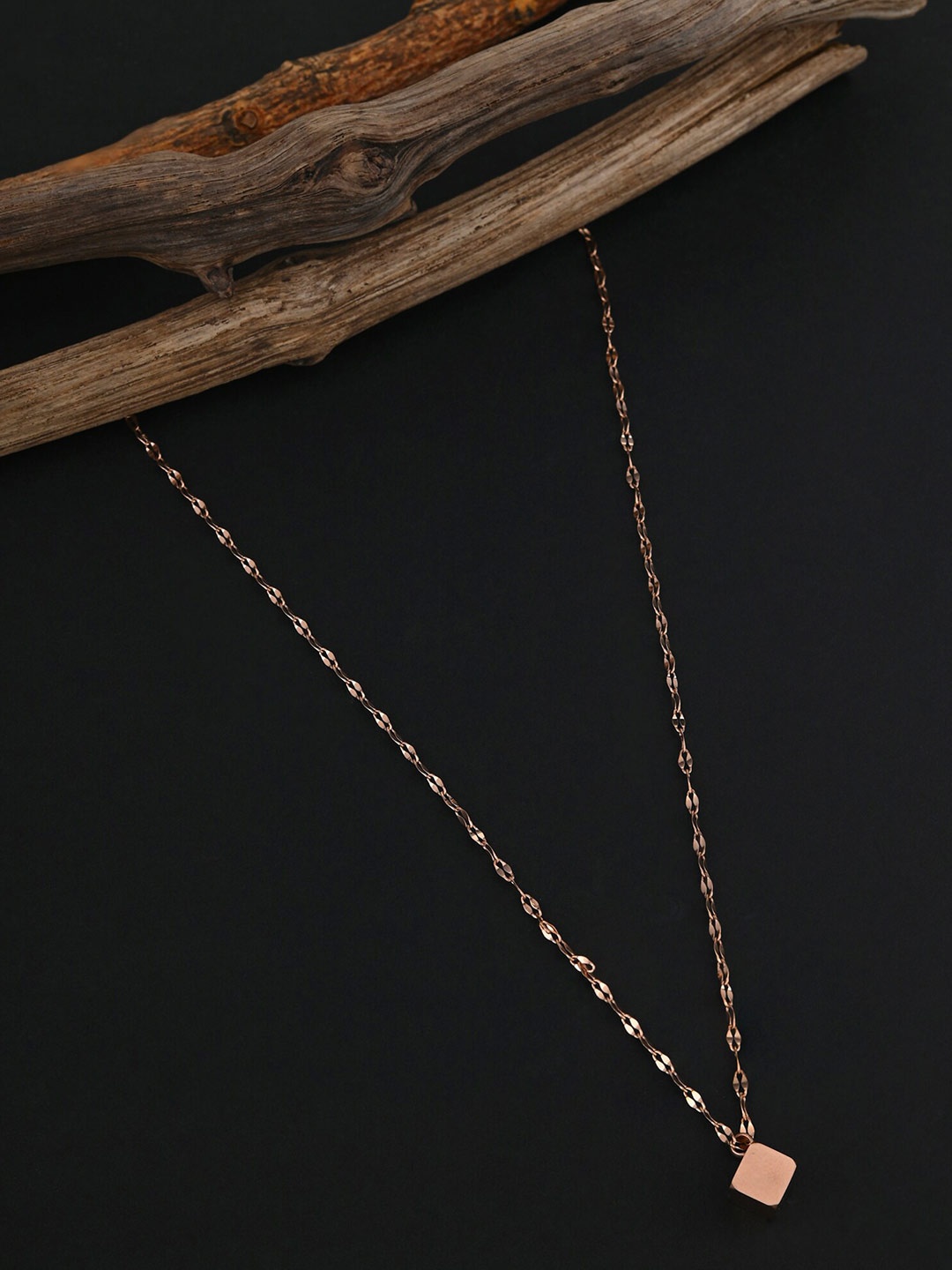 

E2O Gold-Plated Necklace, Rose