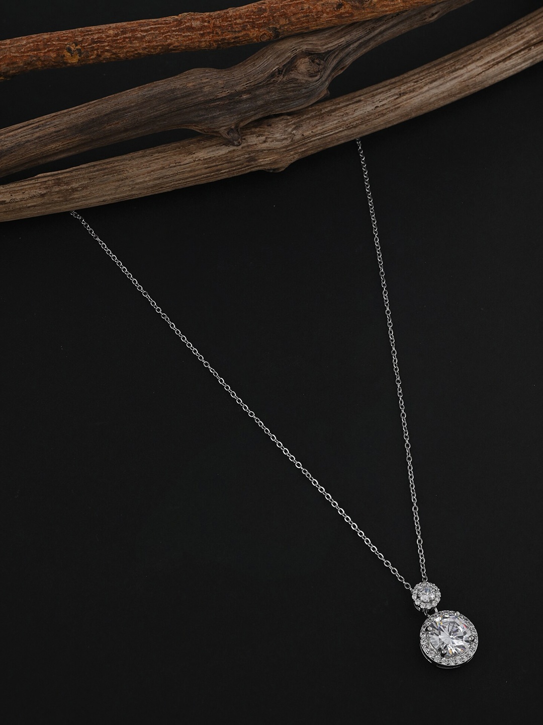

E2O Silver-Plated Metal Necklace