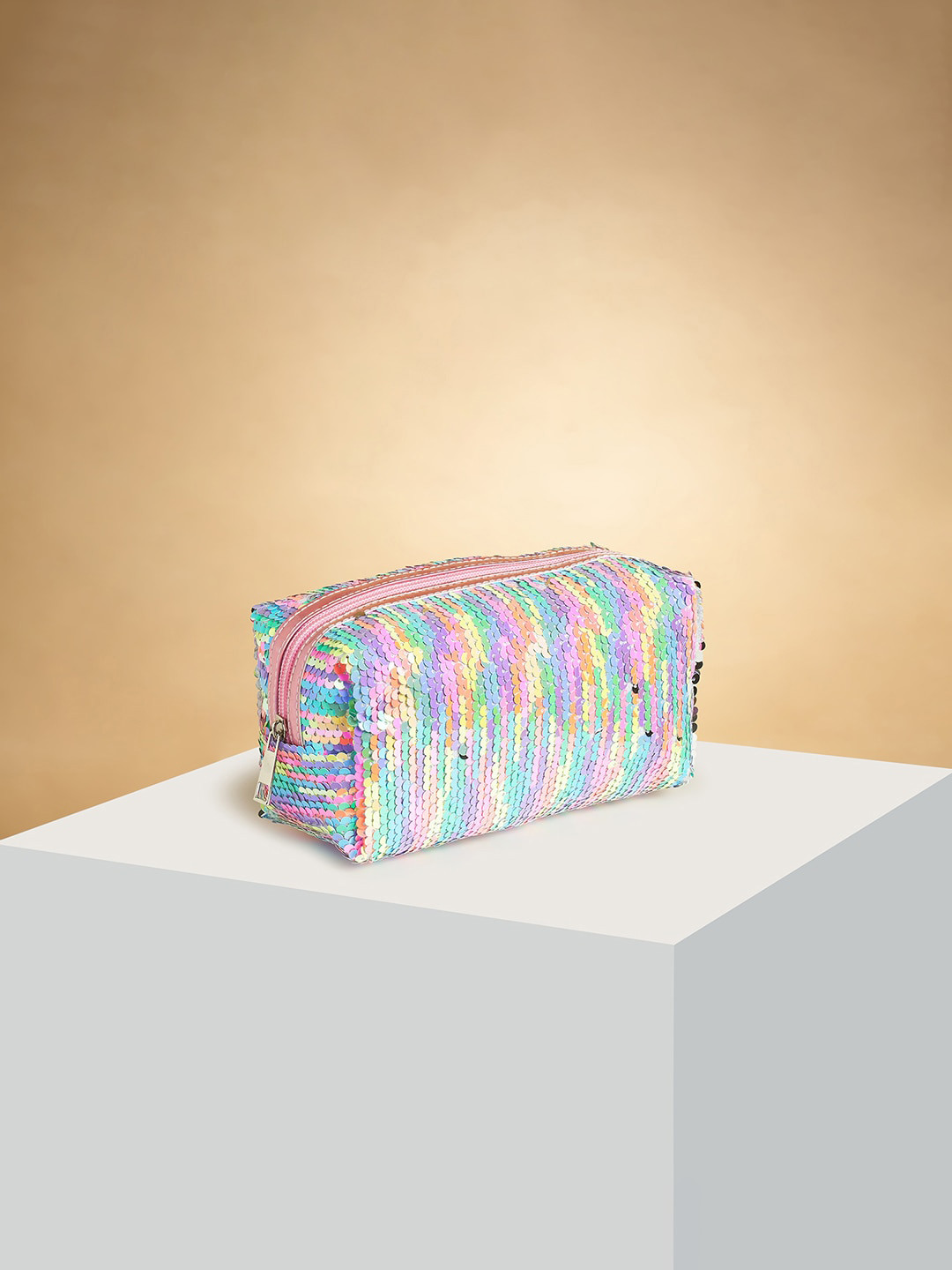 

Forever Glam by Pantaloons Embellished Pouch Travel Accessory, Pink