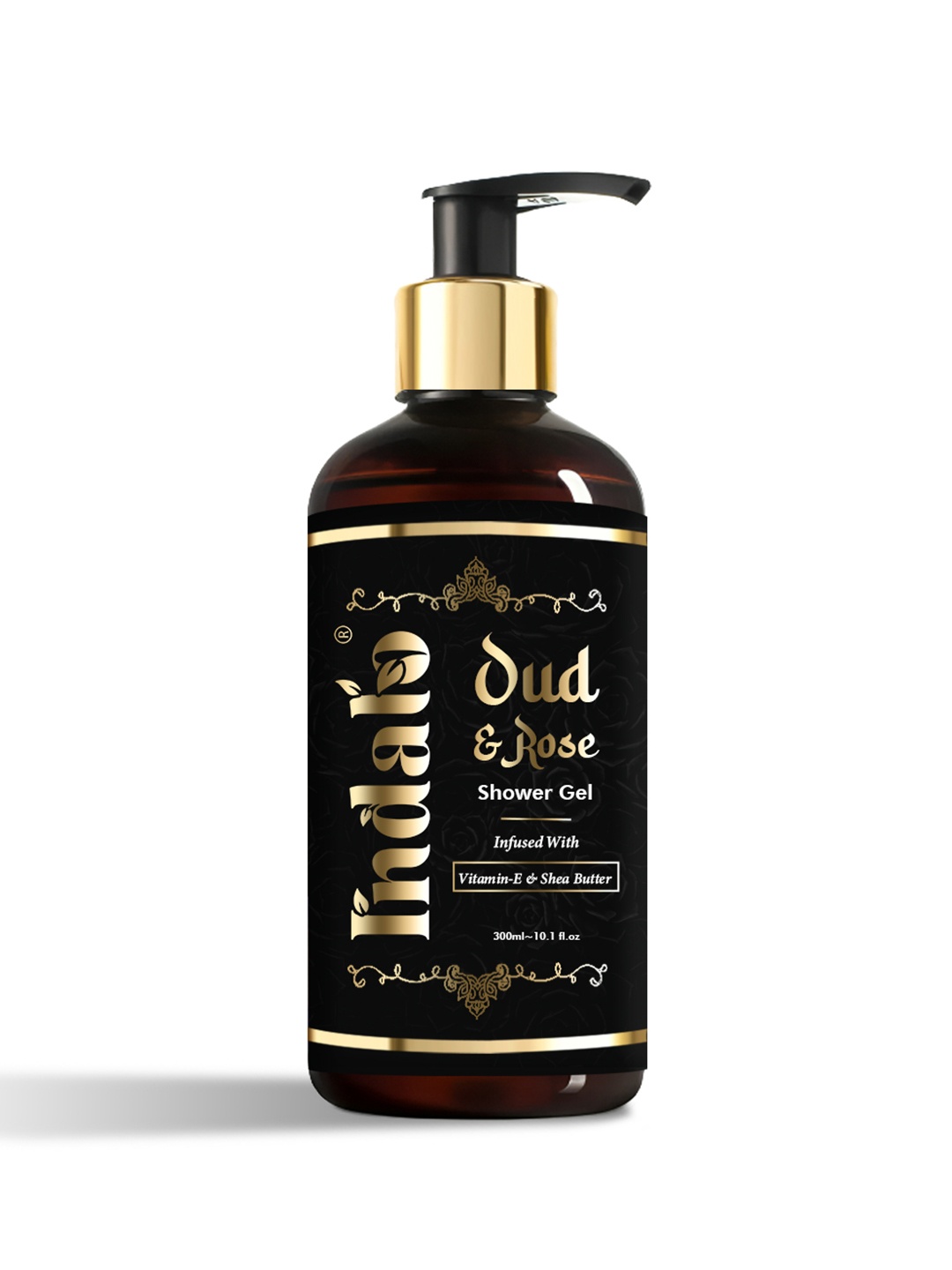 

INDALO Oud & Rose Shower Gel with Vitamin E & Shea Butter - 300ml, Coffee brown