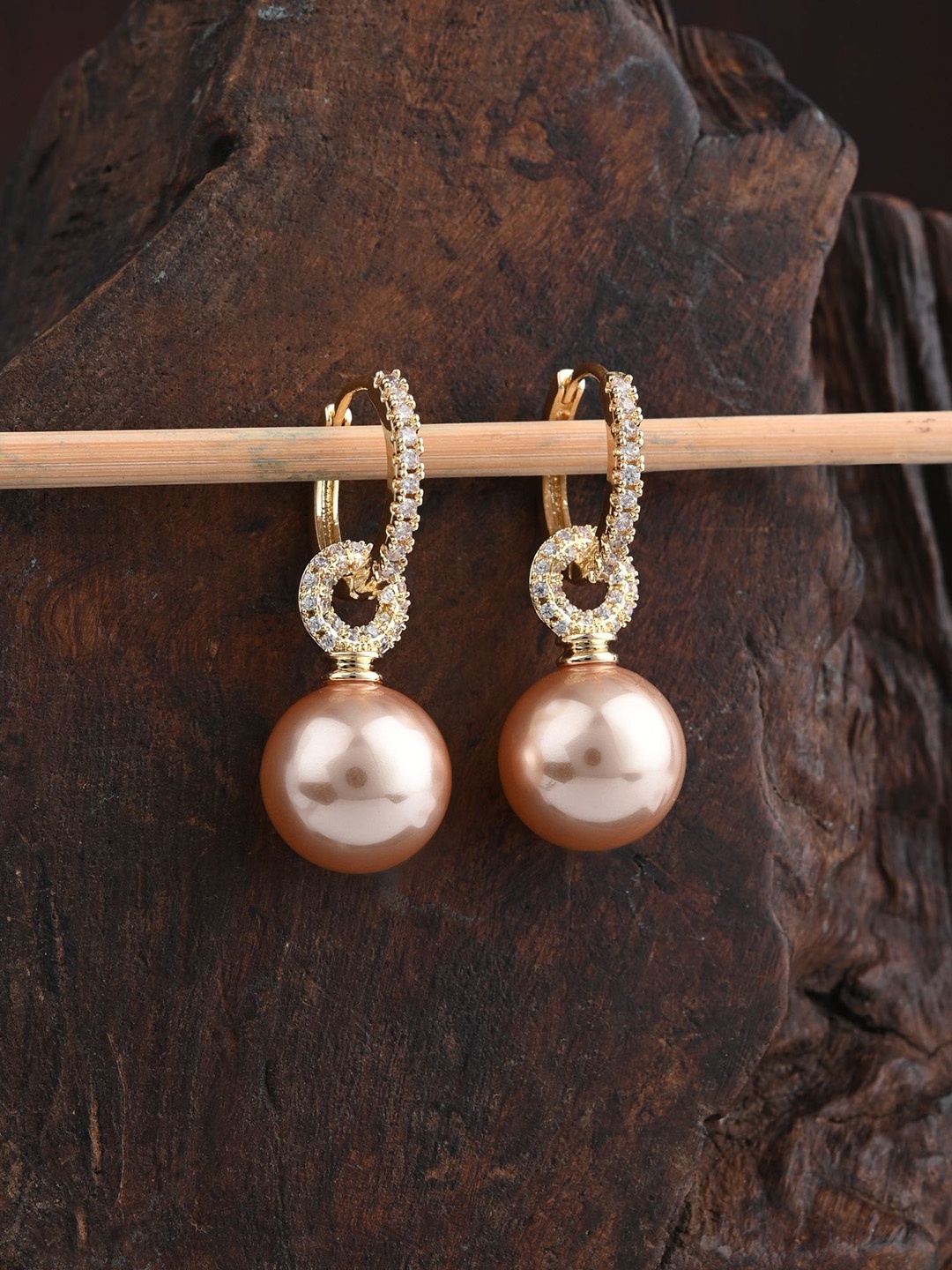 

E2O Gold-Plated Contemporary Drop Earrings