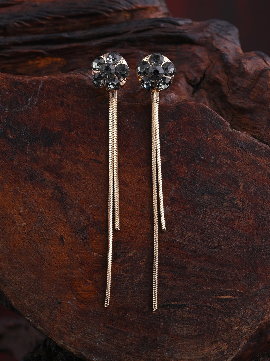

E2O Gold-Plated Contemporary Drop Earrings