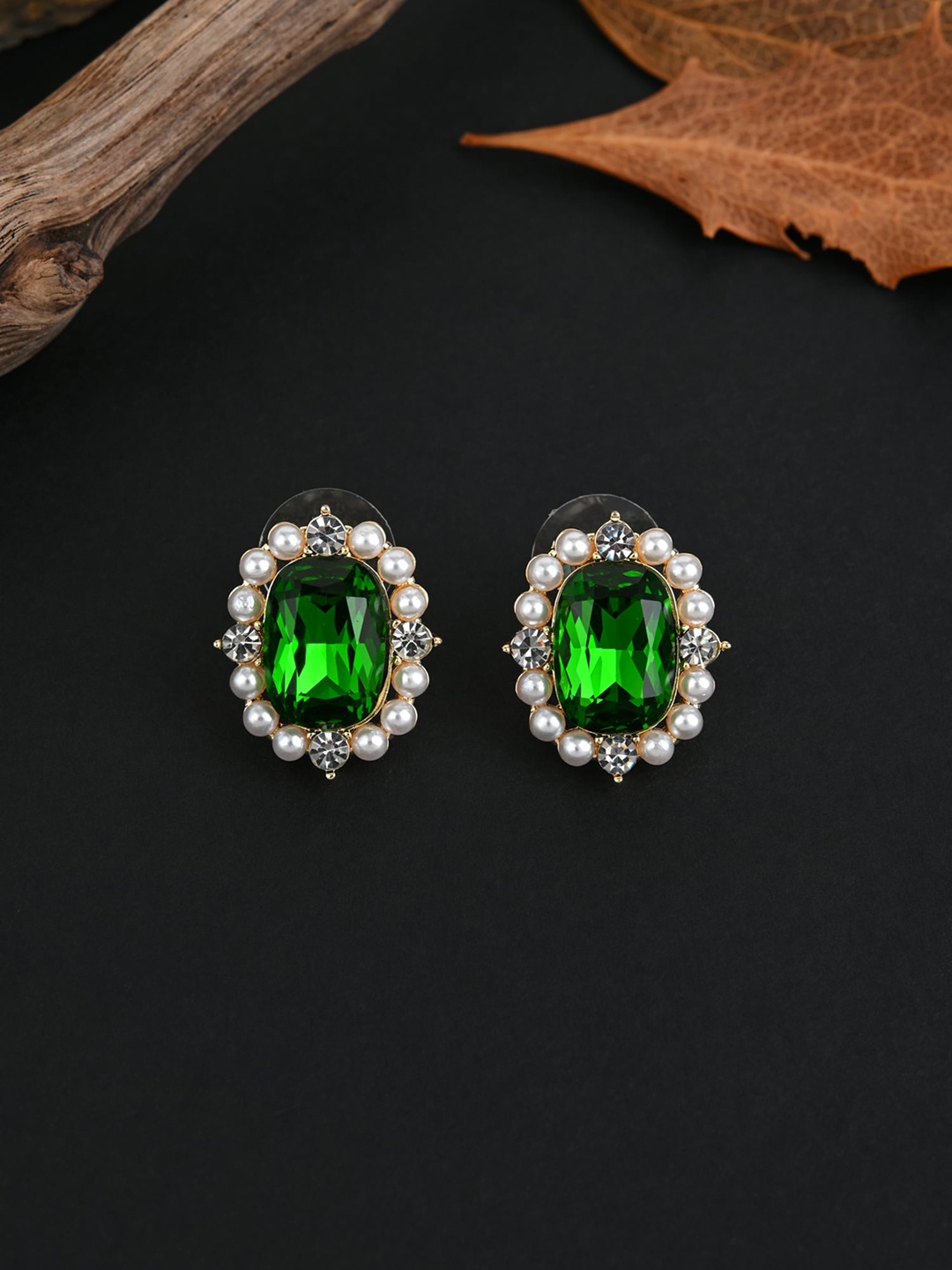 

E2O Gold-Plated Contemporary Studs Earrings