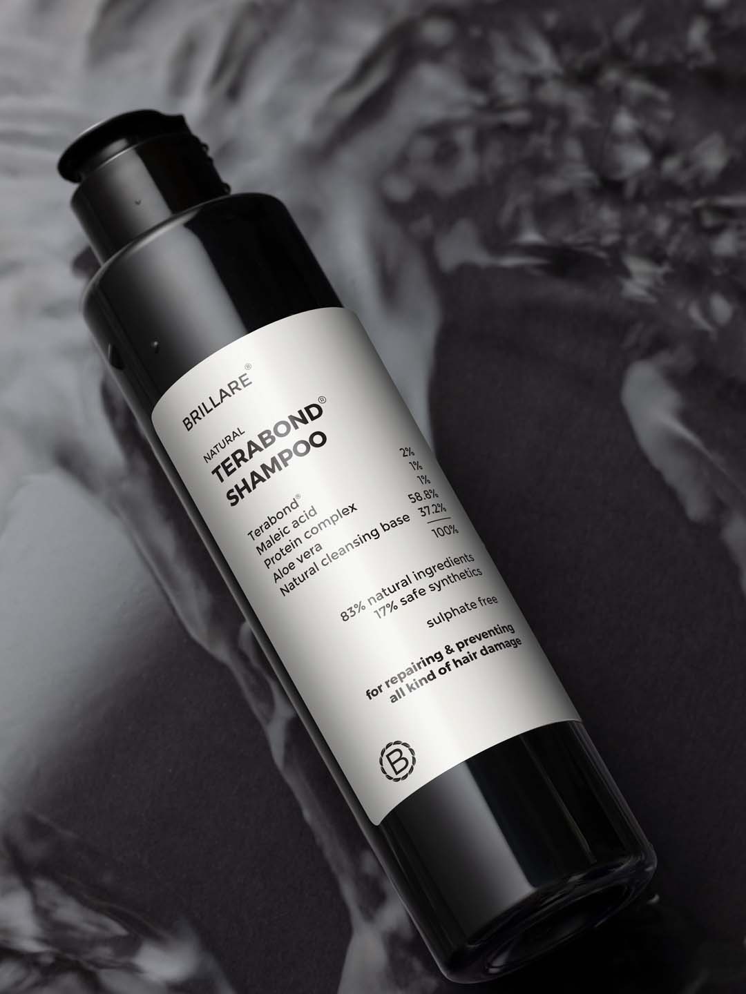 

BRILLARE Natural Terabond Shampoo for Repairing & Preventing Hair Damage - 200 ml, White