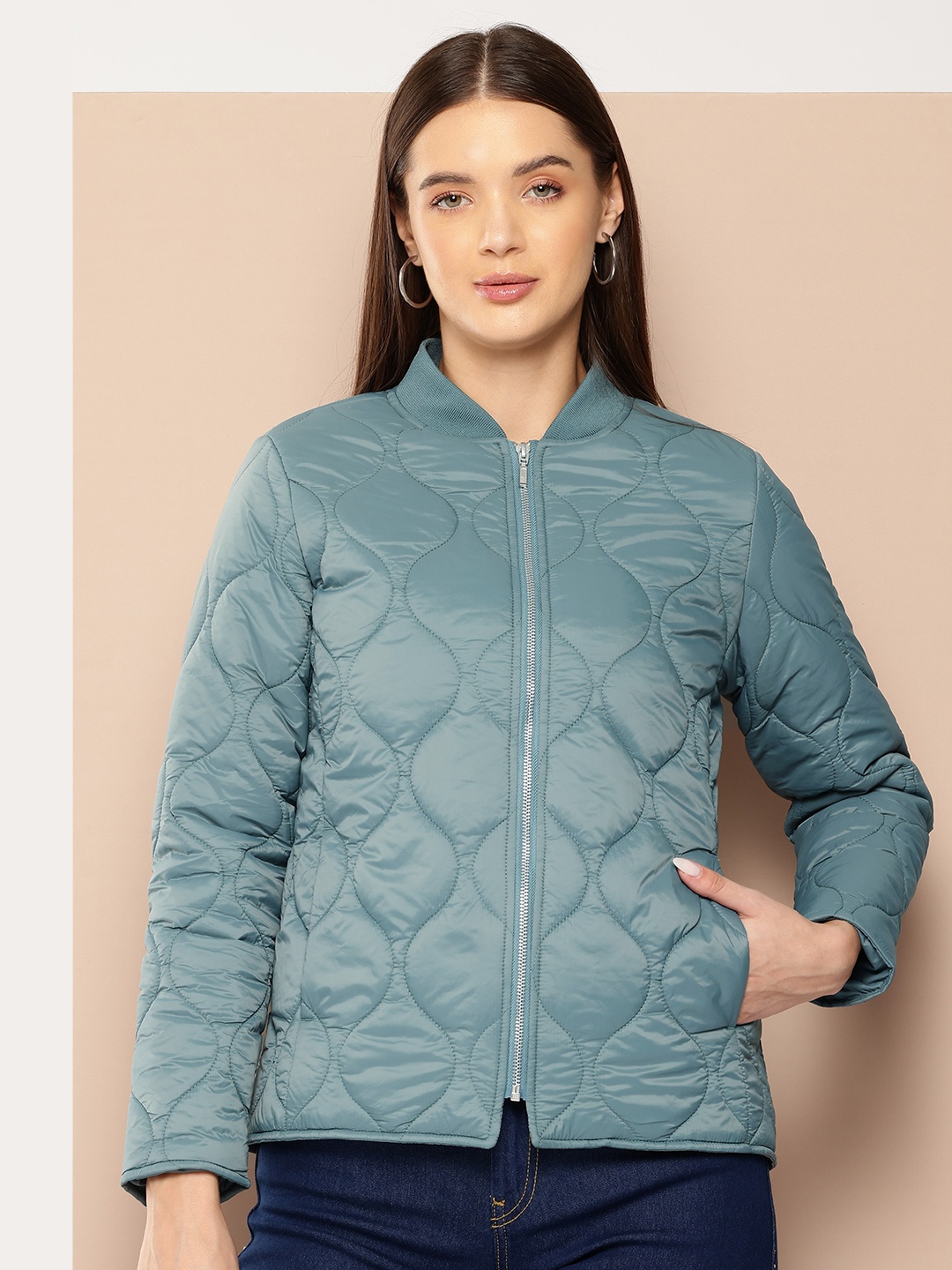 

Chemistry Women Padded Jacket, Blue
