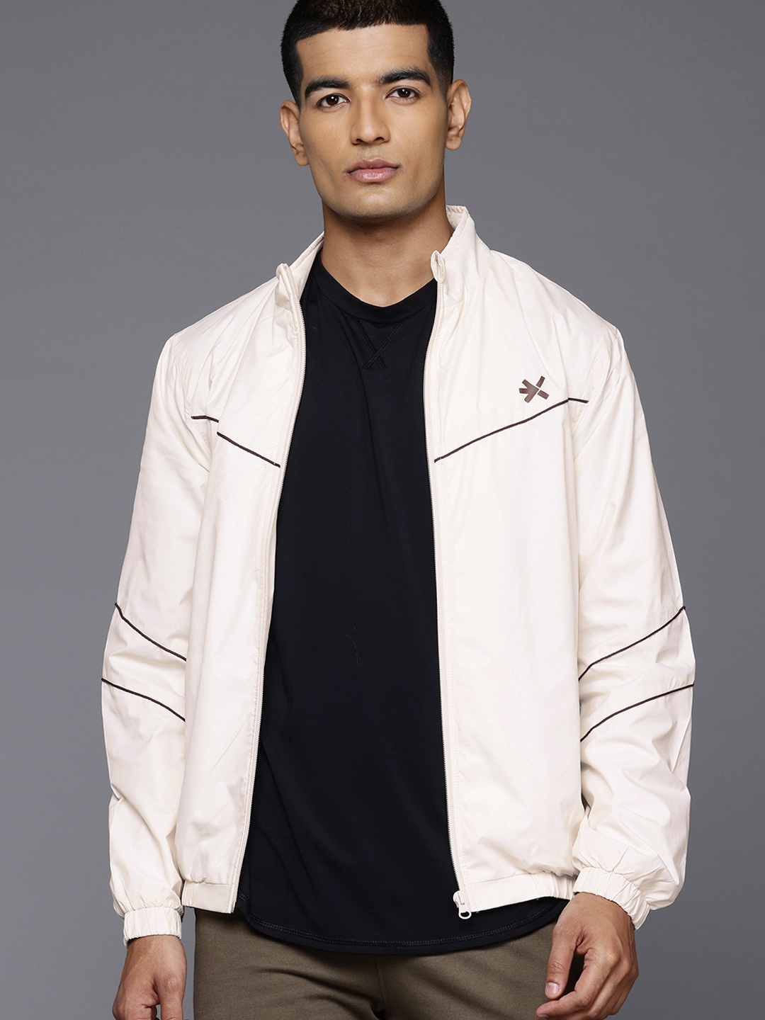 

HRX by Hrithik Roshan Lifestyle Bomber Jacket, White