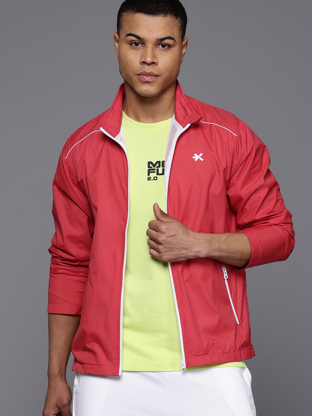 

HRX by Hrithik Roshan Rapid-Dry Training Jacket, Red
