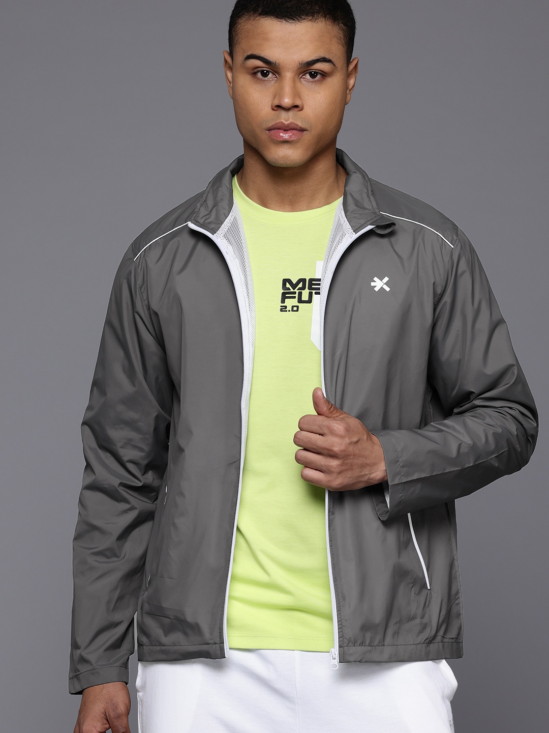 

HRX by Hrithik Roshan Rapid-Dry Training Jacket, Grey