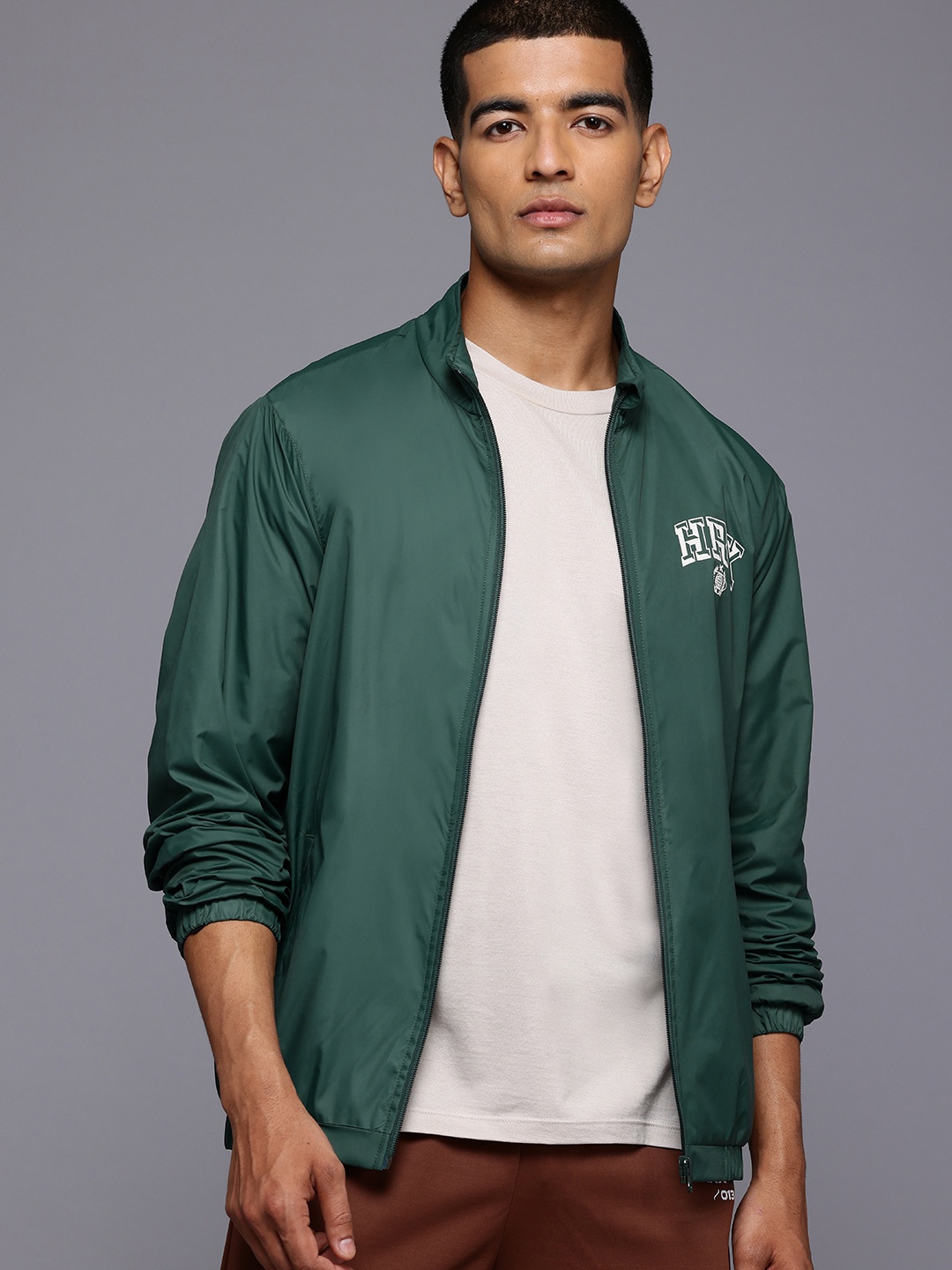 

HRX by Hrithik Roshan Lifestyle Bomber Jacket, Green