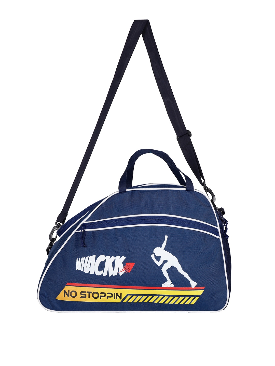 

Whackk Printed Medium Sports or Gym Duffel Bag, Navy blue