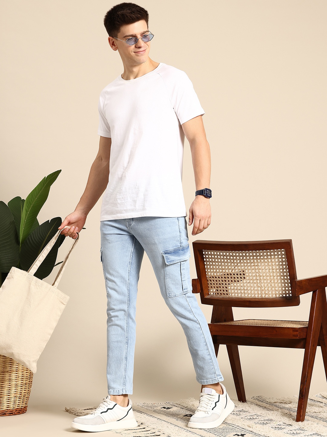 

Mast & Harbour Men Slim Fit Jeans, Blue