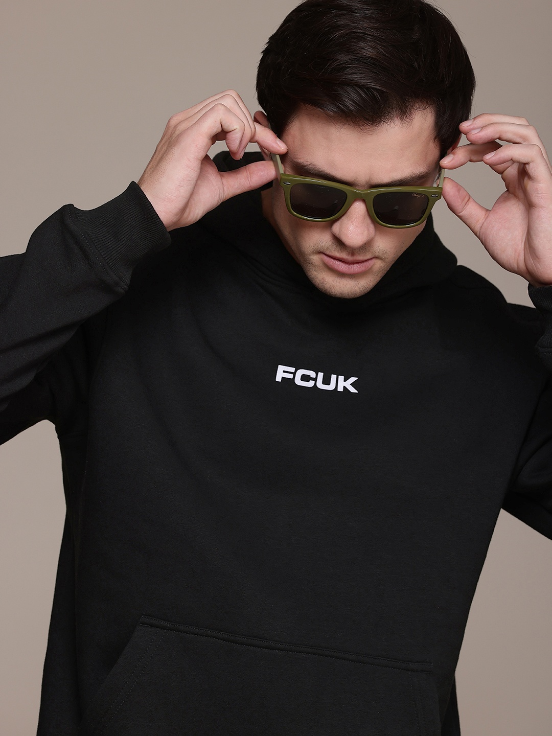 

FCUK Hooded Sweatshirt, Black