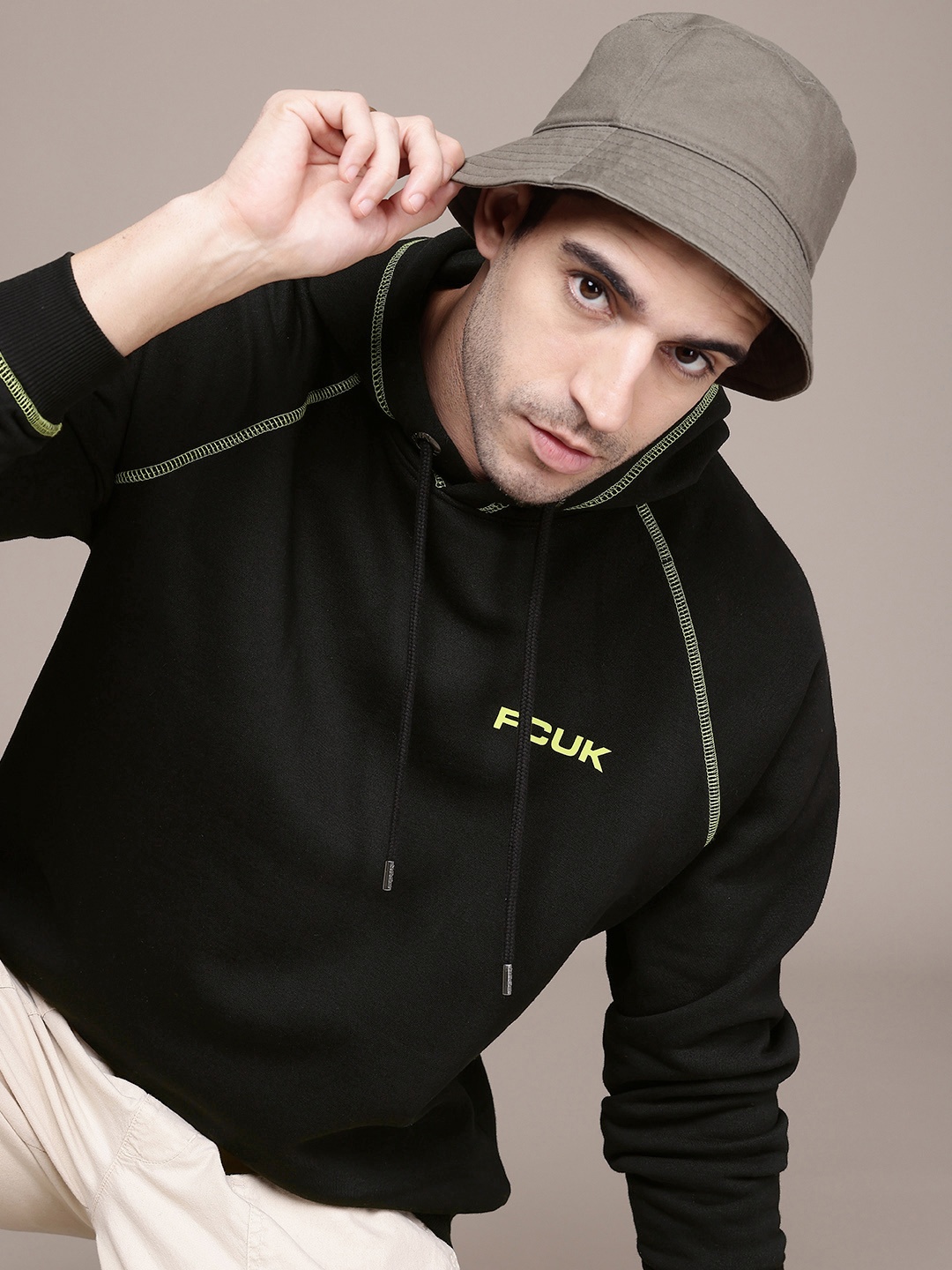 

FCUK Hooded Sweatshirt, Black