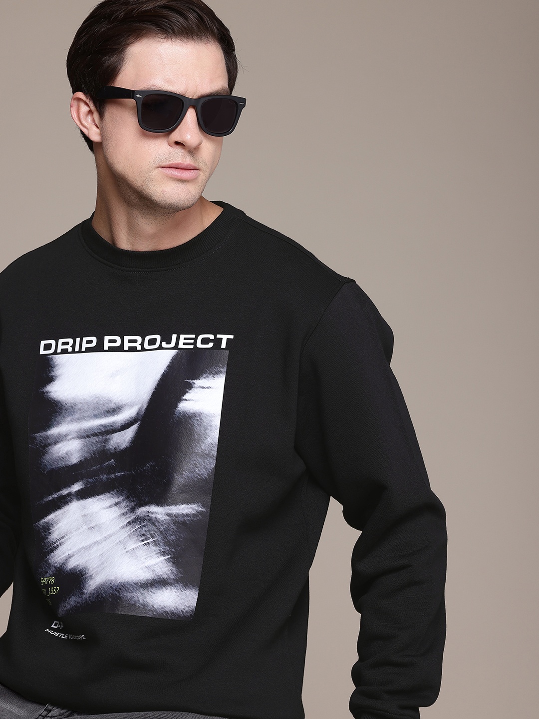 

FCUK Long Sleeves Graphic Printed Sweatshirt, Black