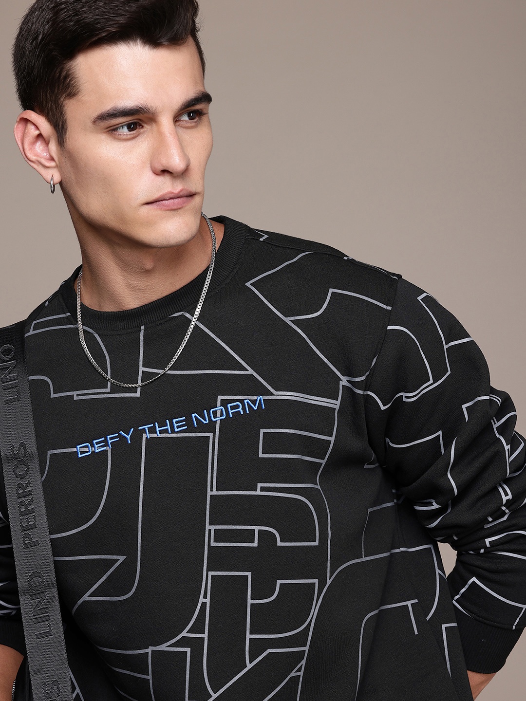 

FCUK Long Sleeves Printed Sweatshirt, Black