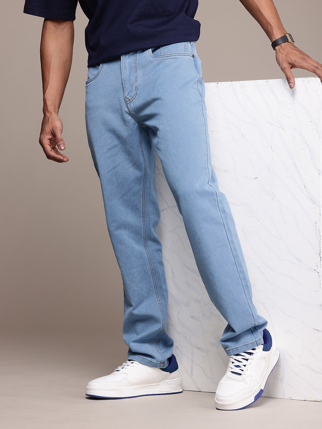 

WROGN Men Relaxed Fit Jeans, Blue