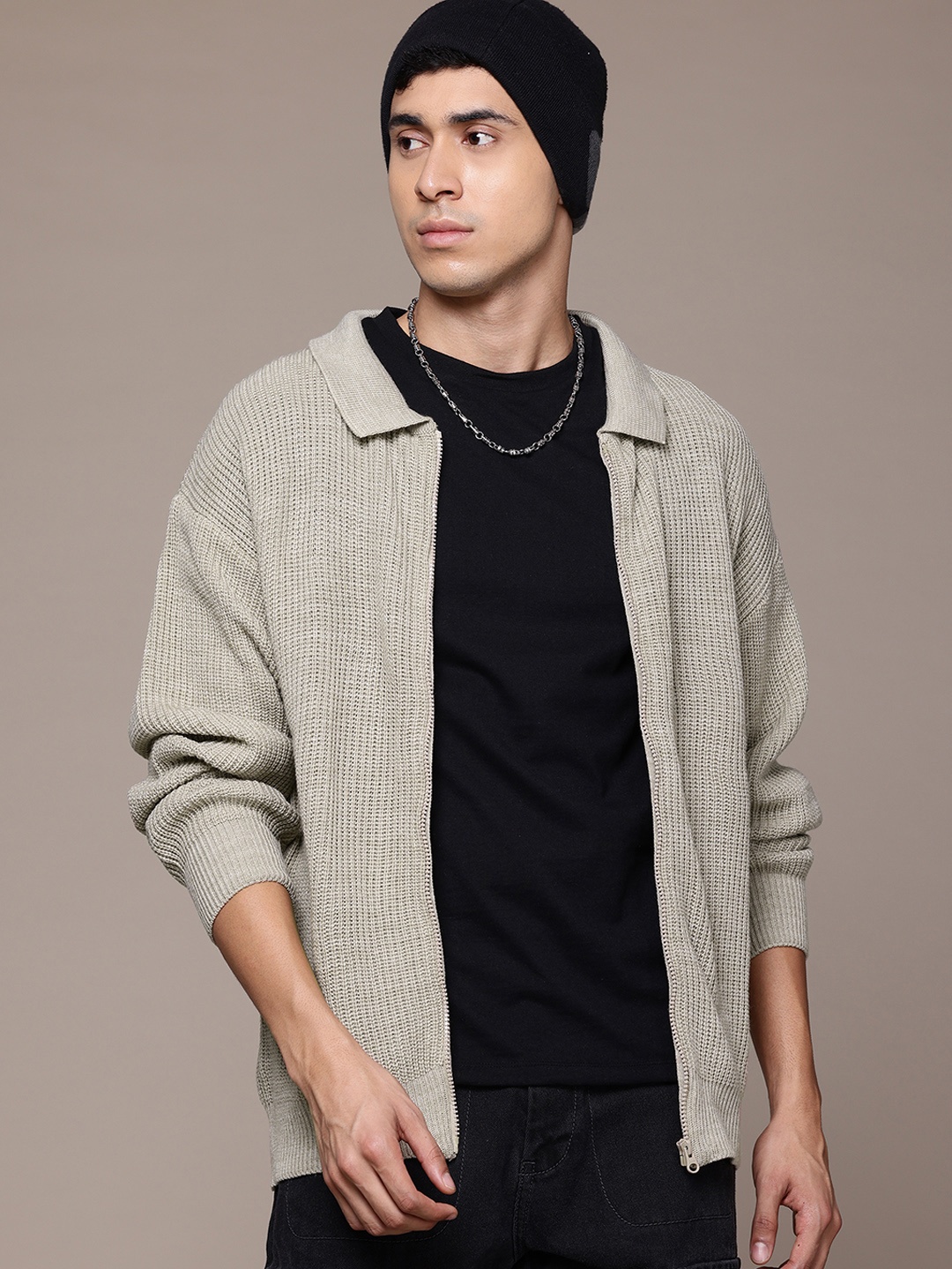 

The Roadster Lifestyle Co. Ribbed Sweater, Beige