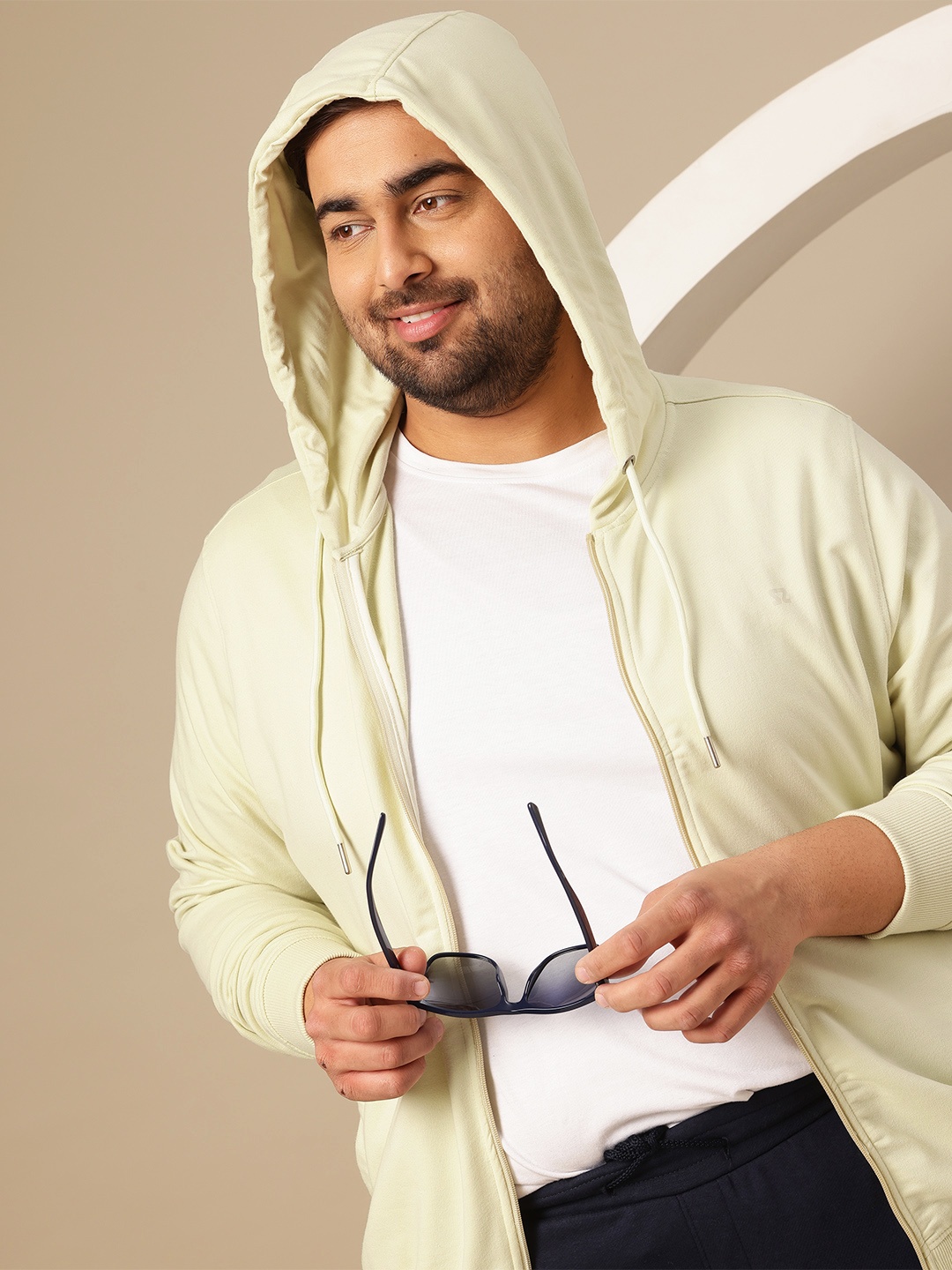 

Sztori Plus-Size Hooded Sweatshirt, Green